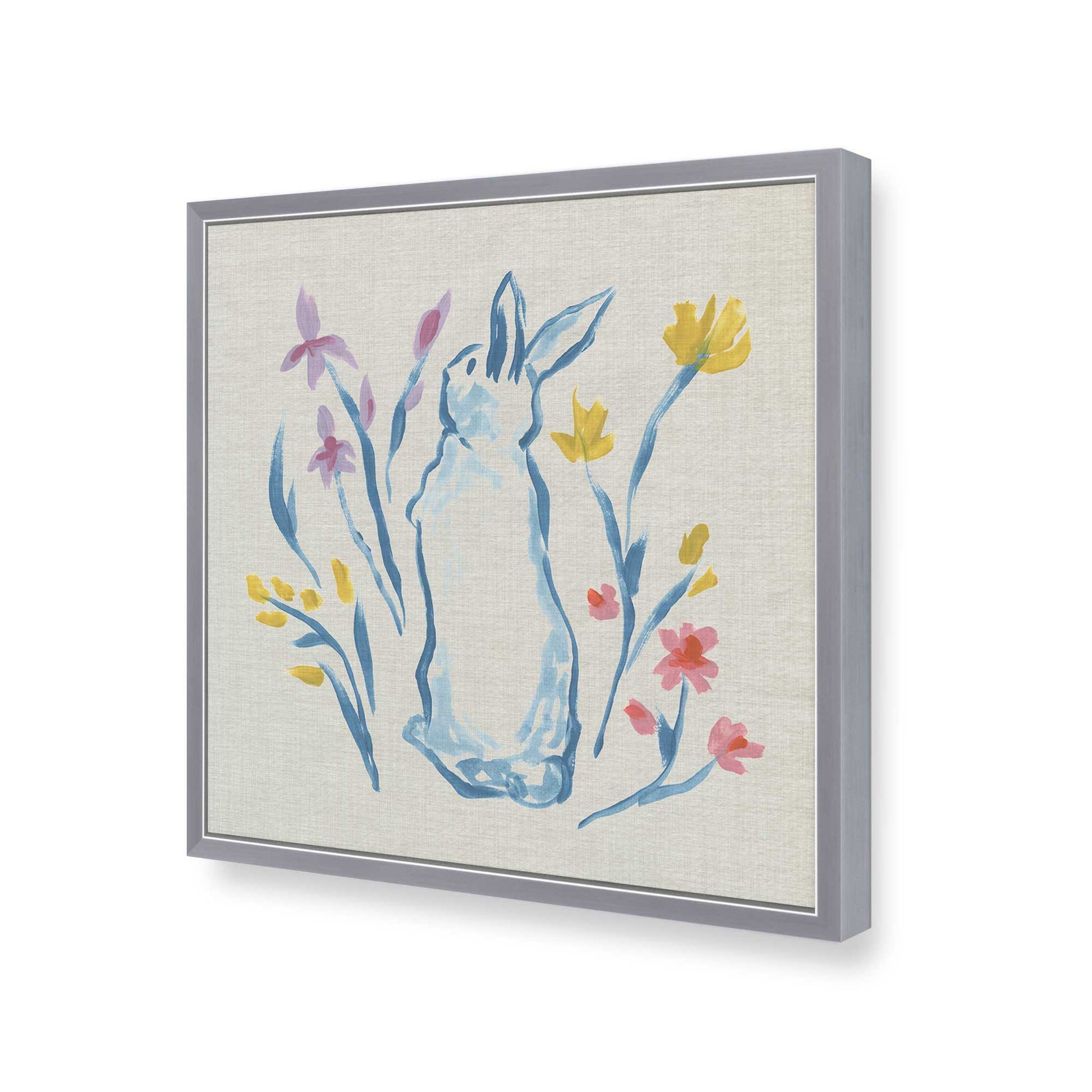 [Color:Polished Chrome], Picture of art in a Polished Chrome frame of the corner