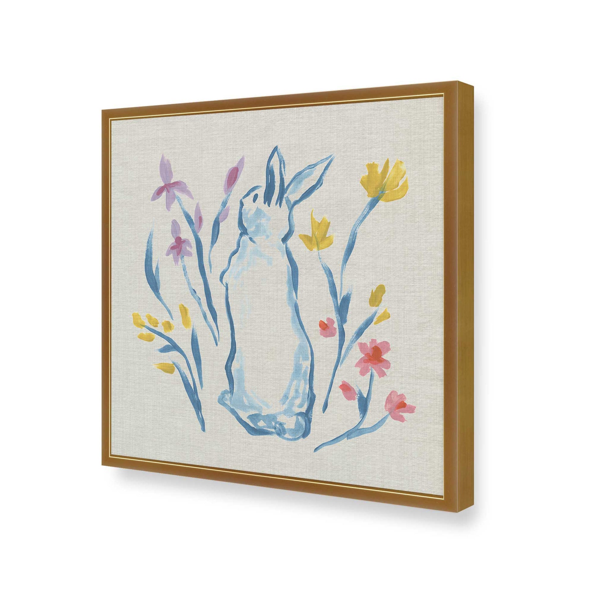 [Color:Polished Gold], Picture of art in a Polished Gold frame of the corner
