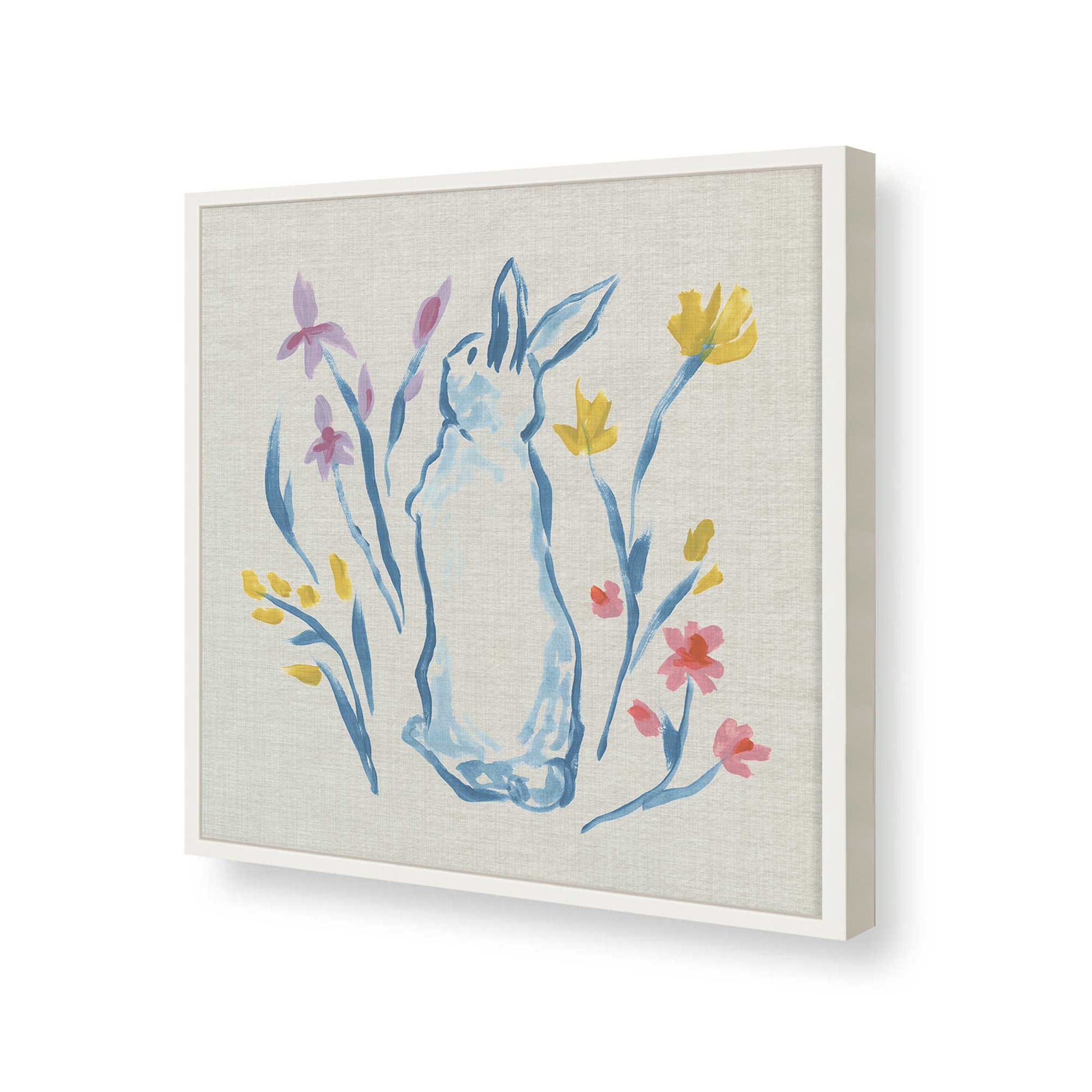 [Color:Opaque White], Picture of art in a Opaque White frame of the corner
