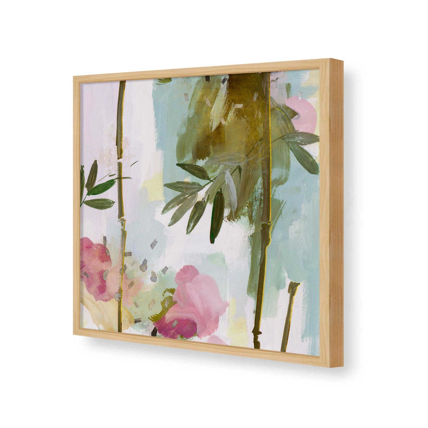 [Color:American Maple], Picture of art in a American Maple frame of the corner