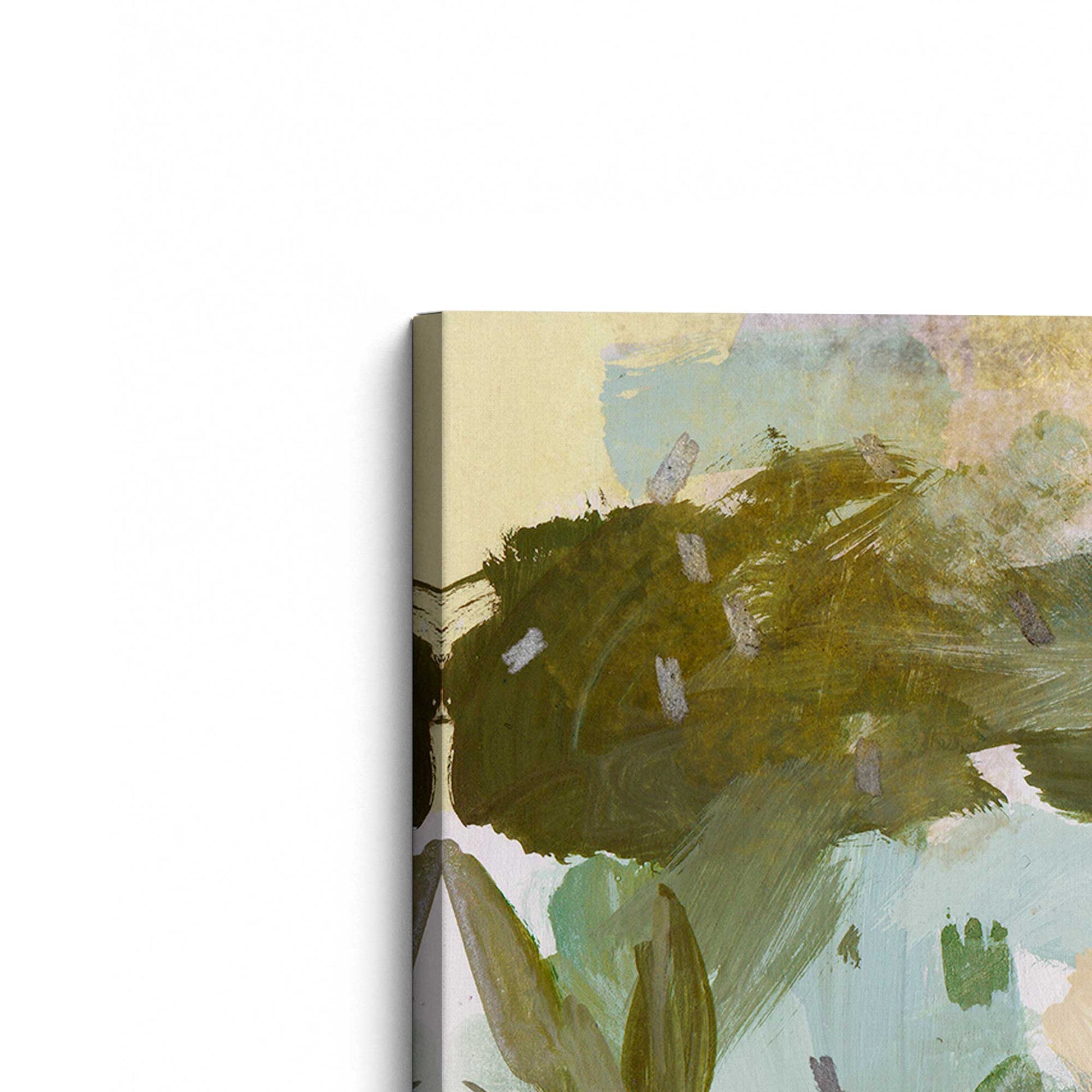 [Color:Stretched Canvas], Picture of the corner of the art