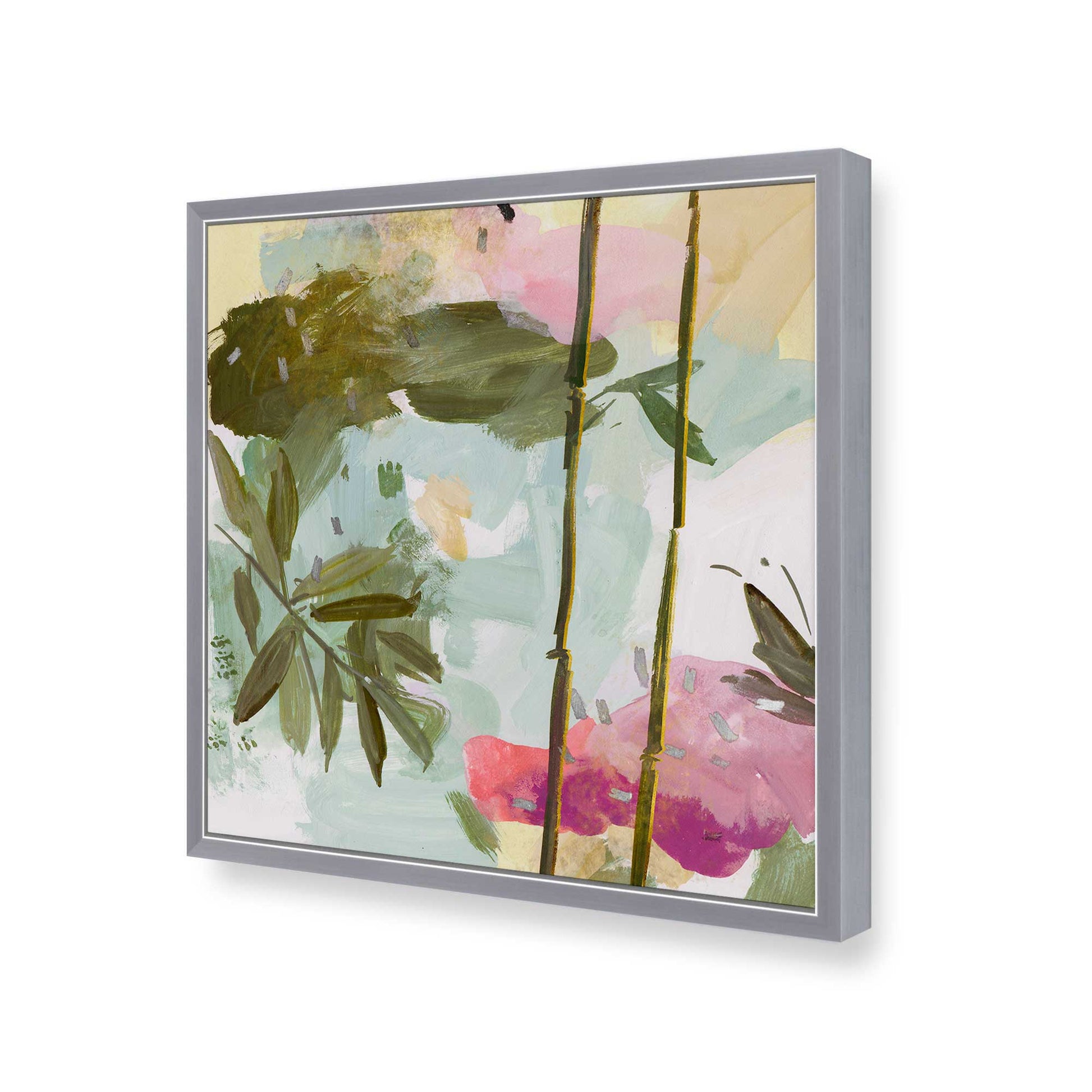 [Color:Polished Chrome], Picture of art in a Polished Chrome frame of the corner
