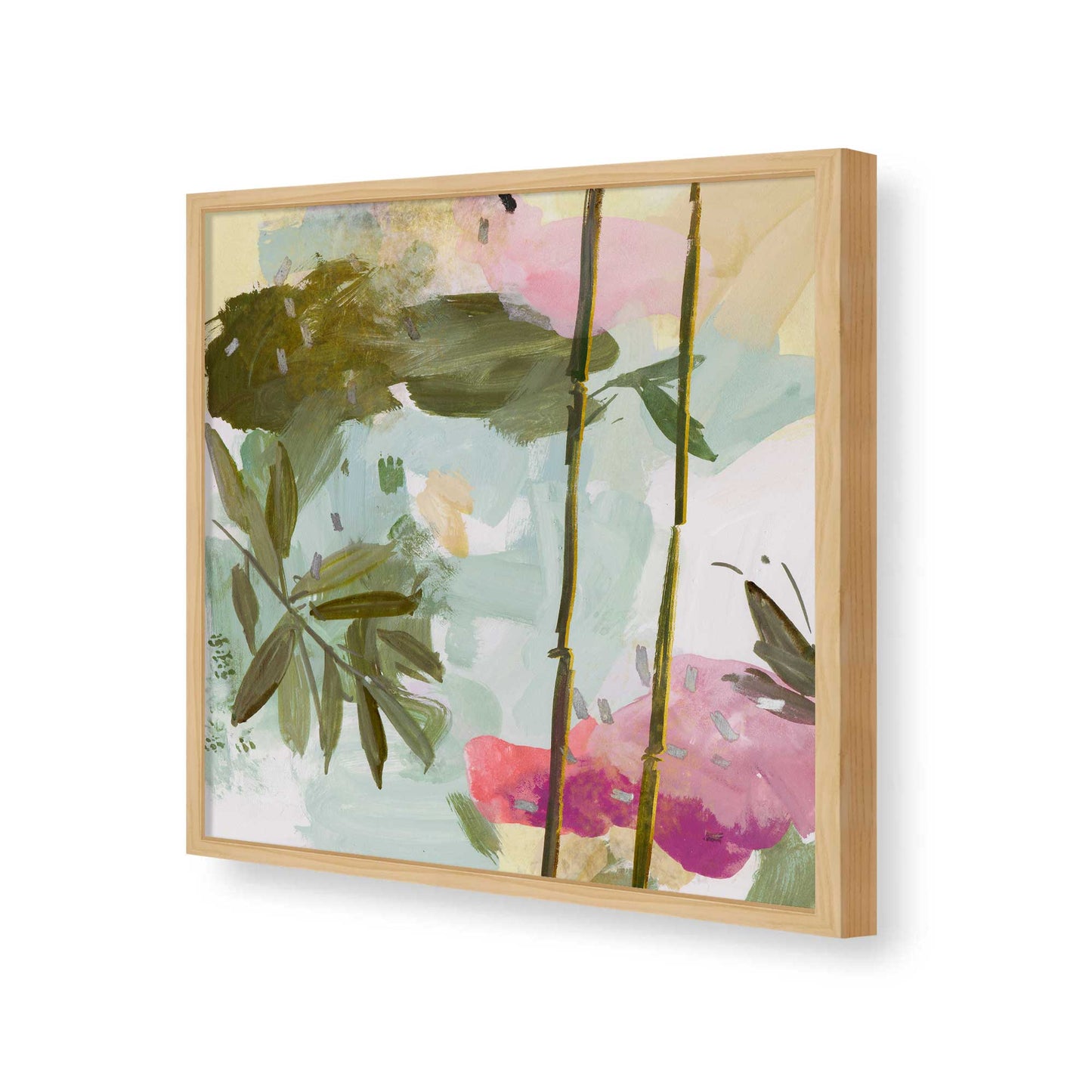 [Color:American Maple], Picture of art in a American Maple frame of the corner