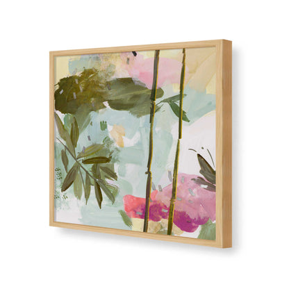 [Color:American Maple], Picture of art in a American Maple frame of the corner