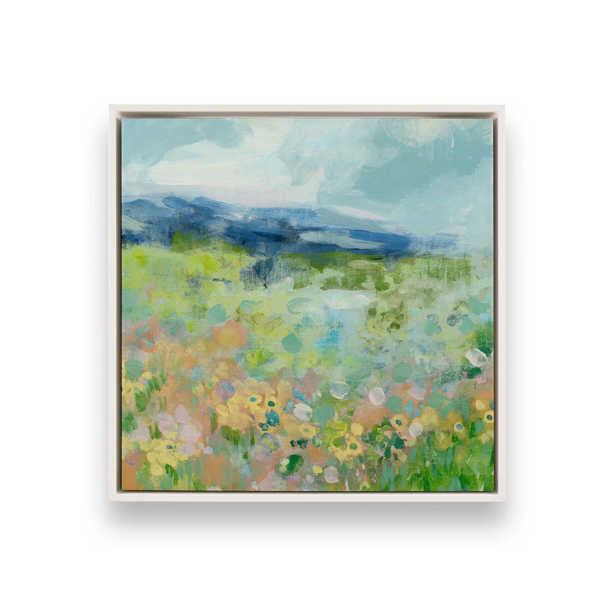 [Color:Opaque White], Picture of art in a White frame