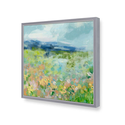 [Color:Polished Chrome], Picture of art in a Polished Chrome frame of the corner