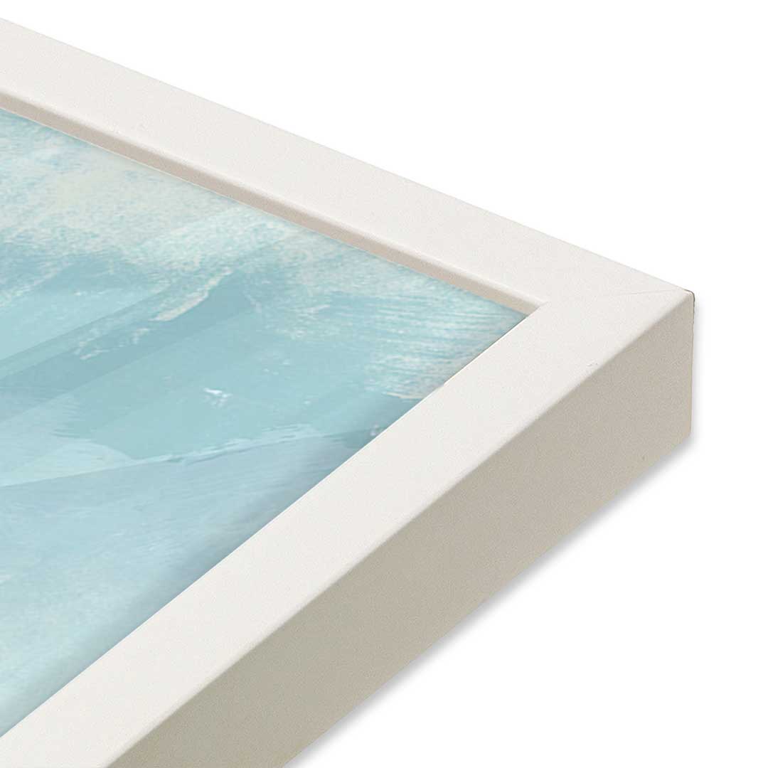 [Color:Opaque White], Picture of art in a Opaque White frame at an angle