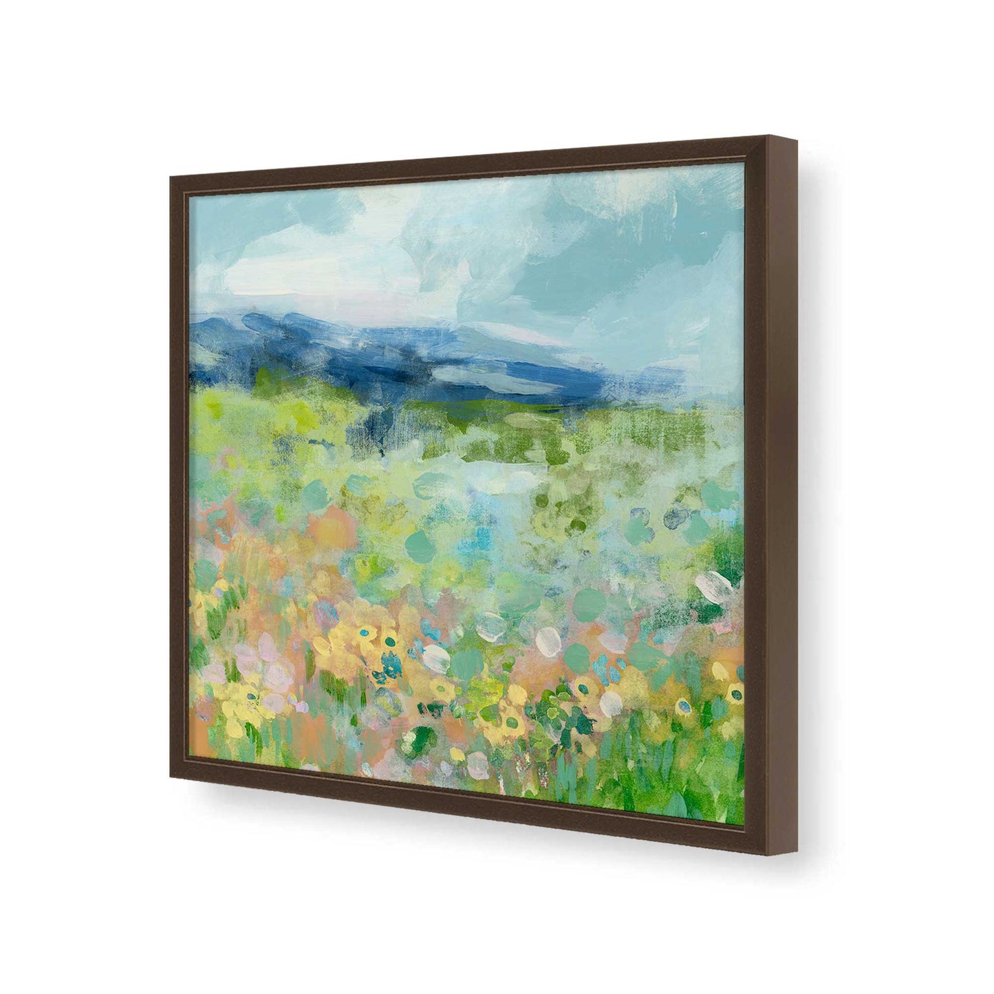 [Color:Espresso], Picture of art in a Espresso frame of the corner