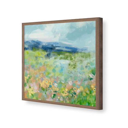 [Color:Walnut], Picture of art in a Walnut frame of the corner