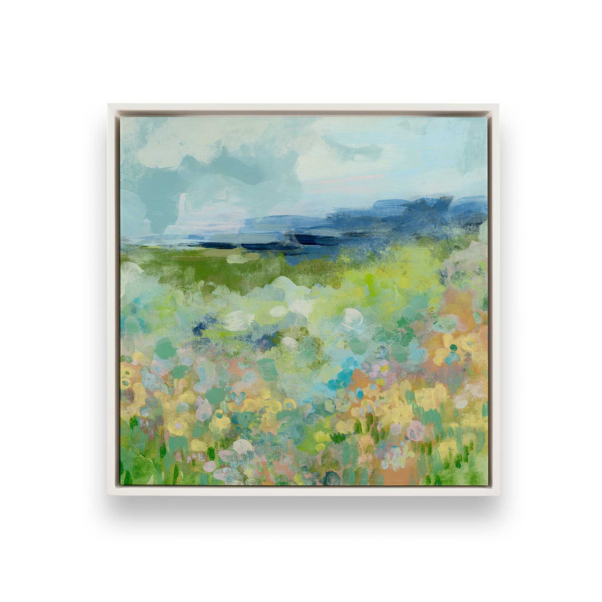 [Color:Opaque White], Picture of art in a White frame