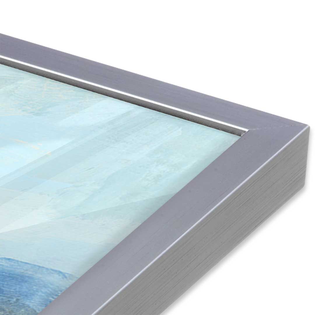 [Color:Polished Chrome], Picture of art in a Polished Chrome frame at an angle