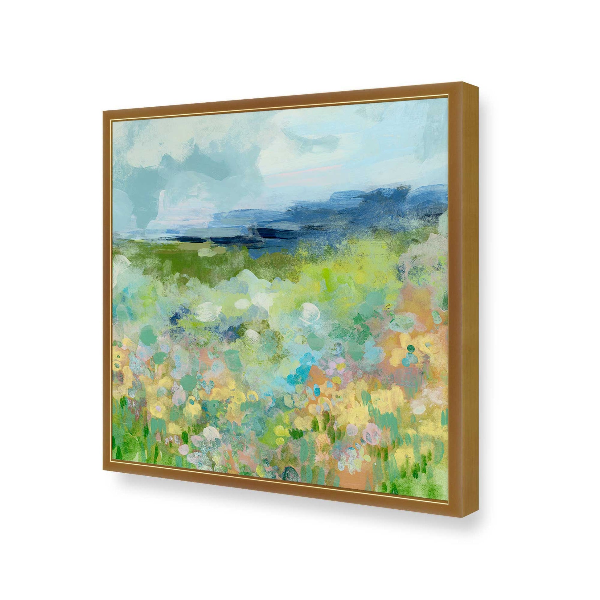 [Color:Polished Gold], Picture of art in a Polished Gold frame of the corner