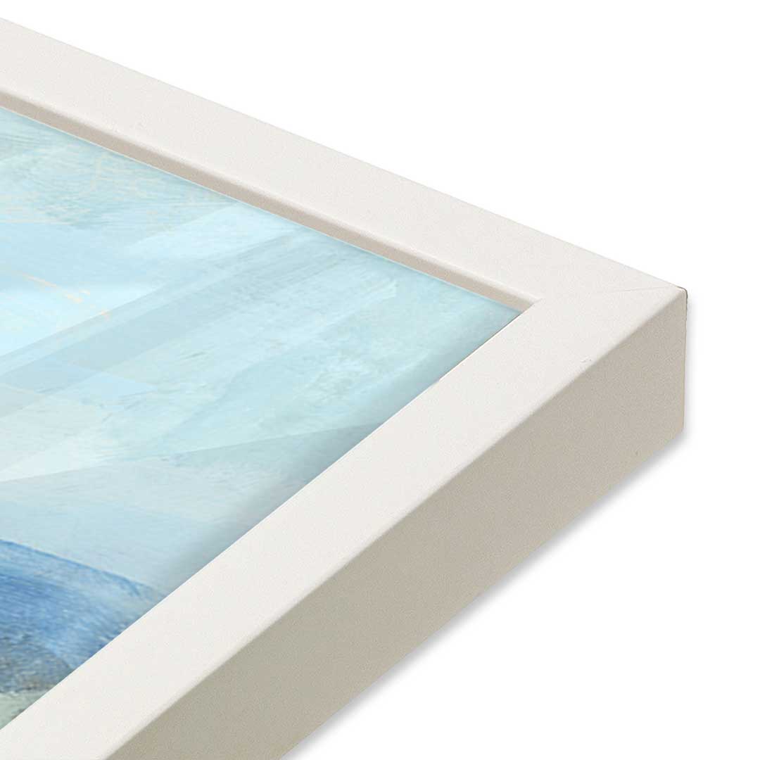 [Color:Opaque White], Picture of art in a Opaque White frame at an angle