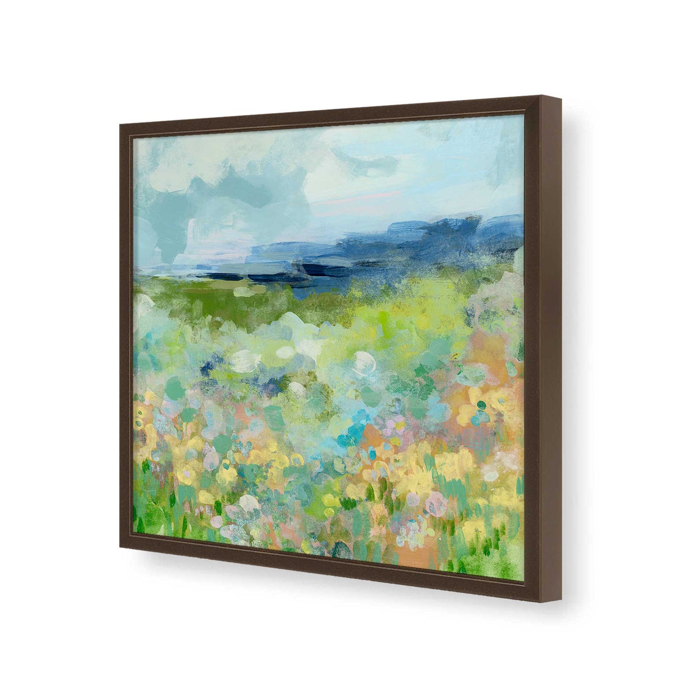 [Color:Espresso], Picture of art in a Espresso frame of the corner