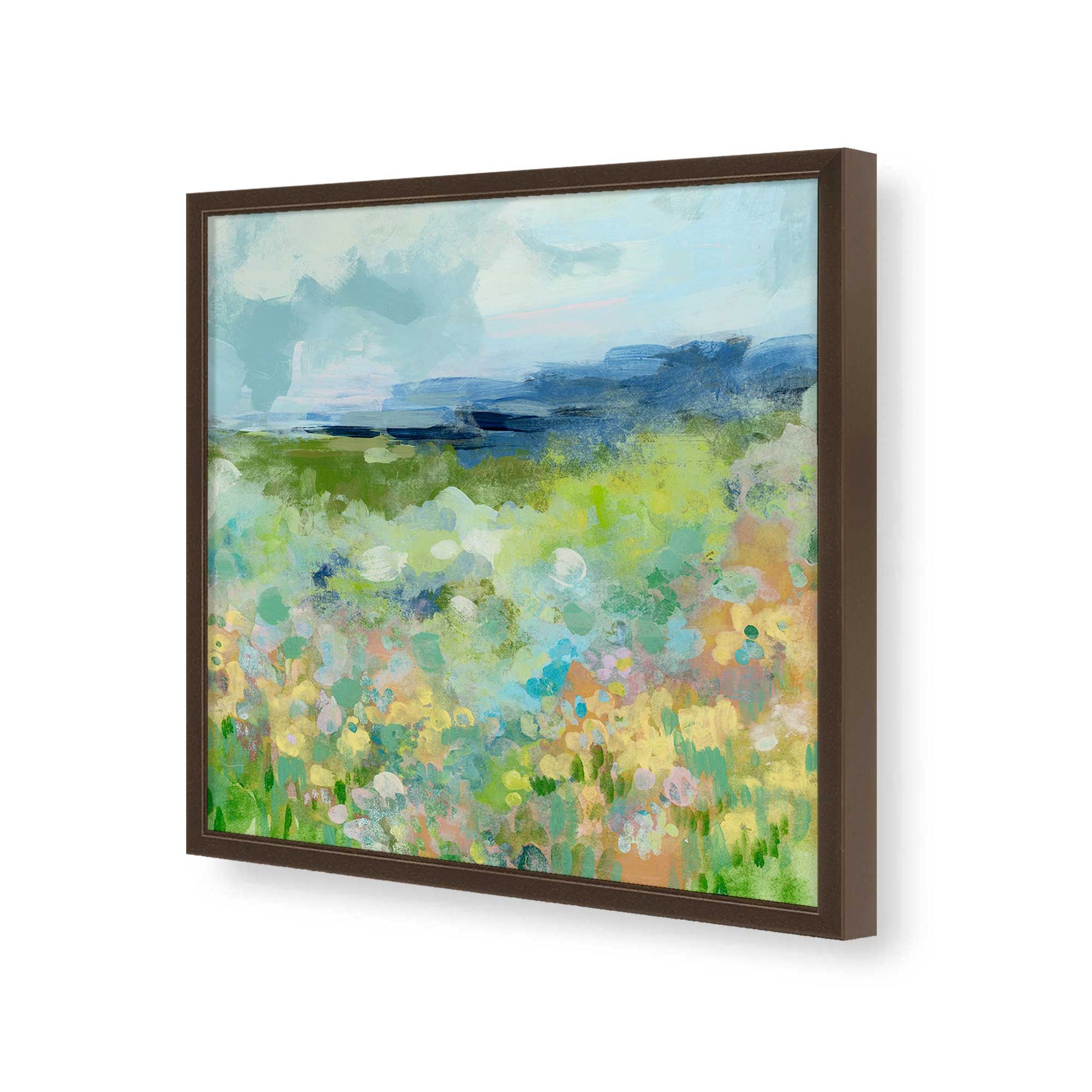 [Color:Espresso], Picture of art in a Espresso frame of the corner