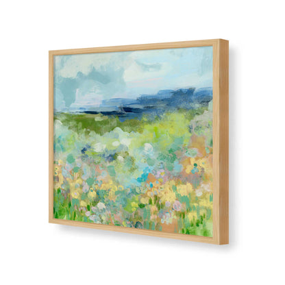 [Color:American Maple], Picture of art in a American Maple frame of the corner