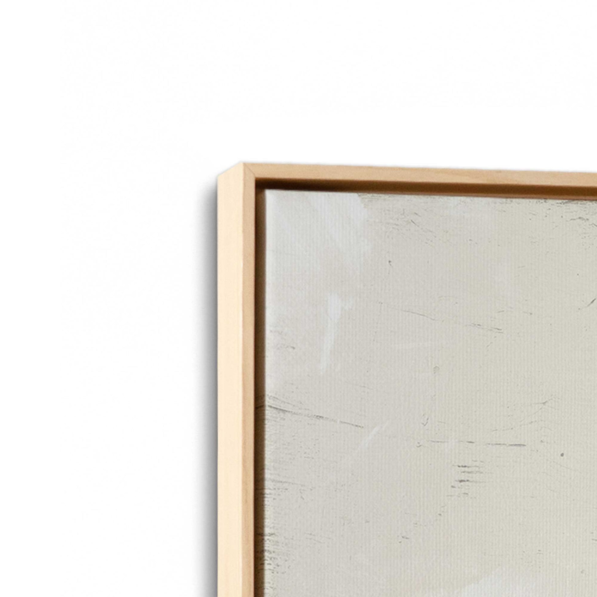 [Color:American Maple], Picture of art in a American Maple frame at an angle