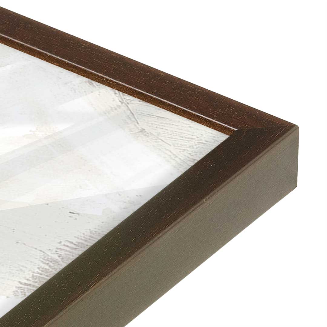 [Color:Espresso], Picture of art in a Espresso frame at an angle