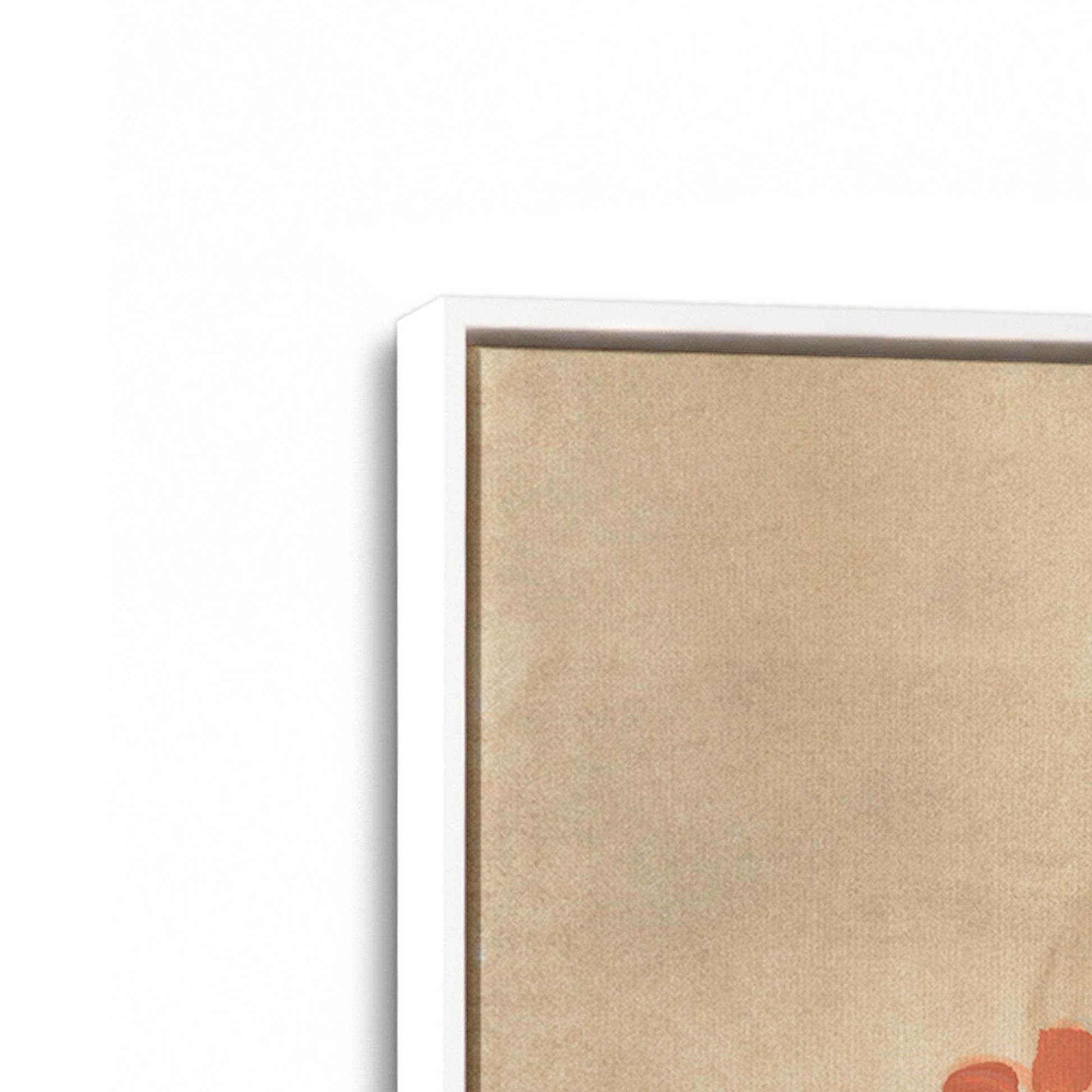 [Color:Opaque White], Picture of art in a White frame at an angle