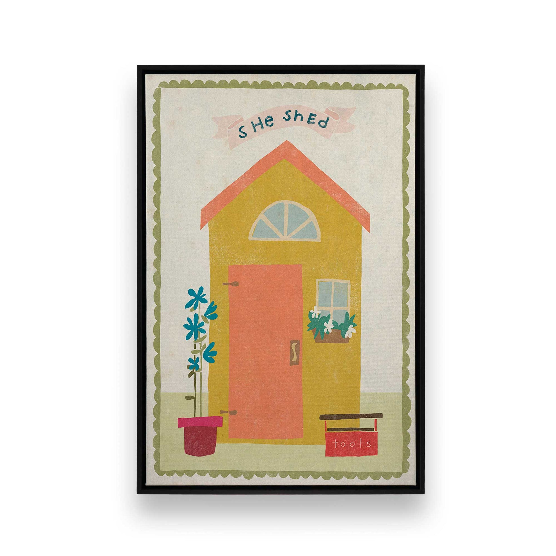 [Color:Satin Black], Picture of art in a Satin Black frame