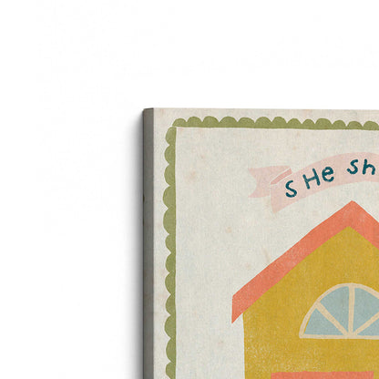 [Color:Stretched Canvas], Picture of the corner of the art