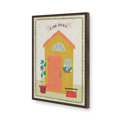 [Color:Belvinder Brown], Picture of art in a Belvinder Brown frame of the corner