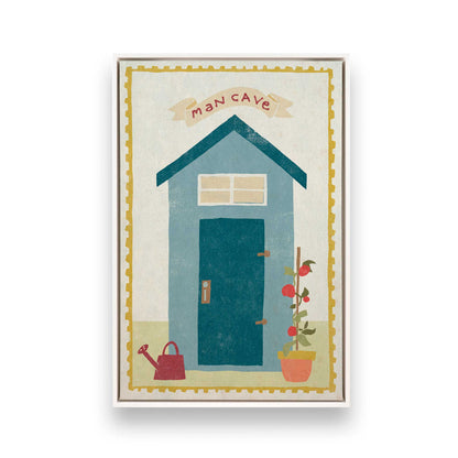 [Color:Opaque White], Picture of art in a White frame