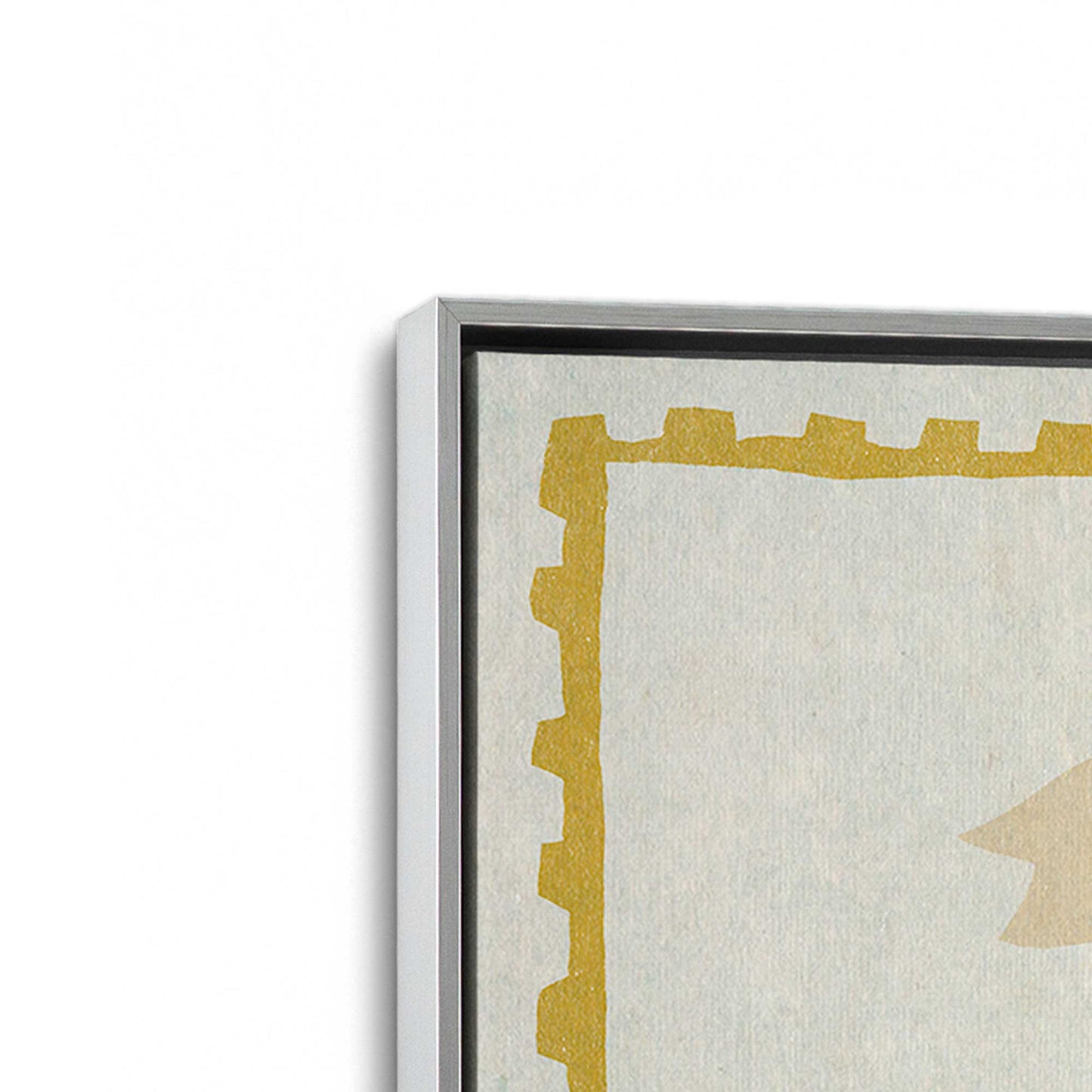 [Color:Polished Chrome], Picture of art in a Polished Chrome frame at an angle