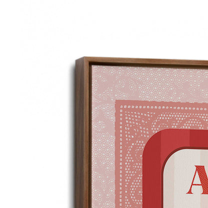 [Color:Walnut], Picture of art in a Walnut frame at an angle