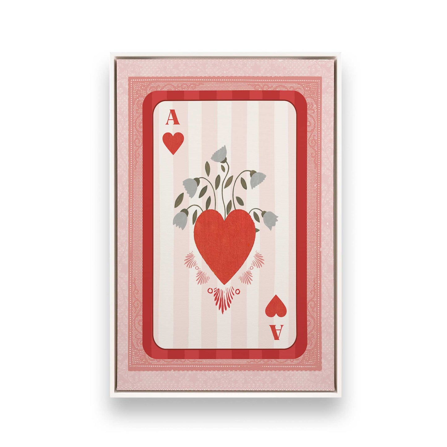 [Color:Opaque White], Picture of art in a White frame