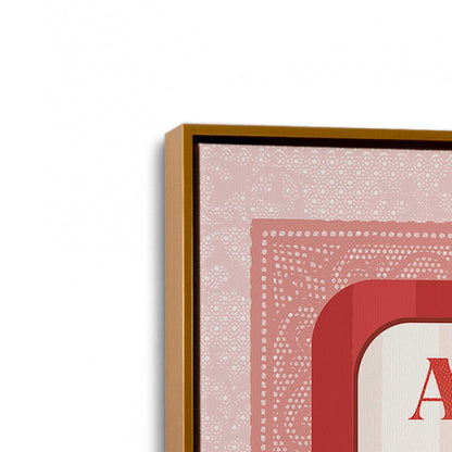 [Color:Polished Gold], Picture of art in a Polished Gold frame at an angle