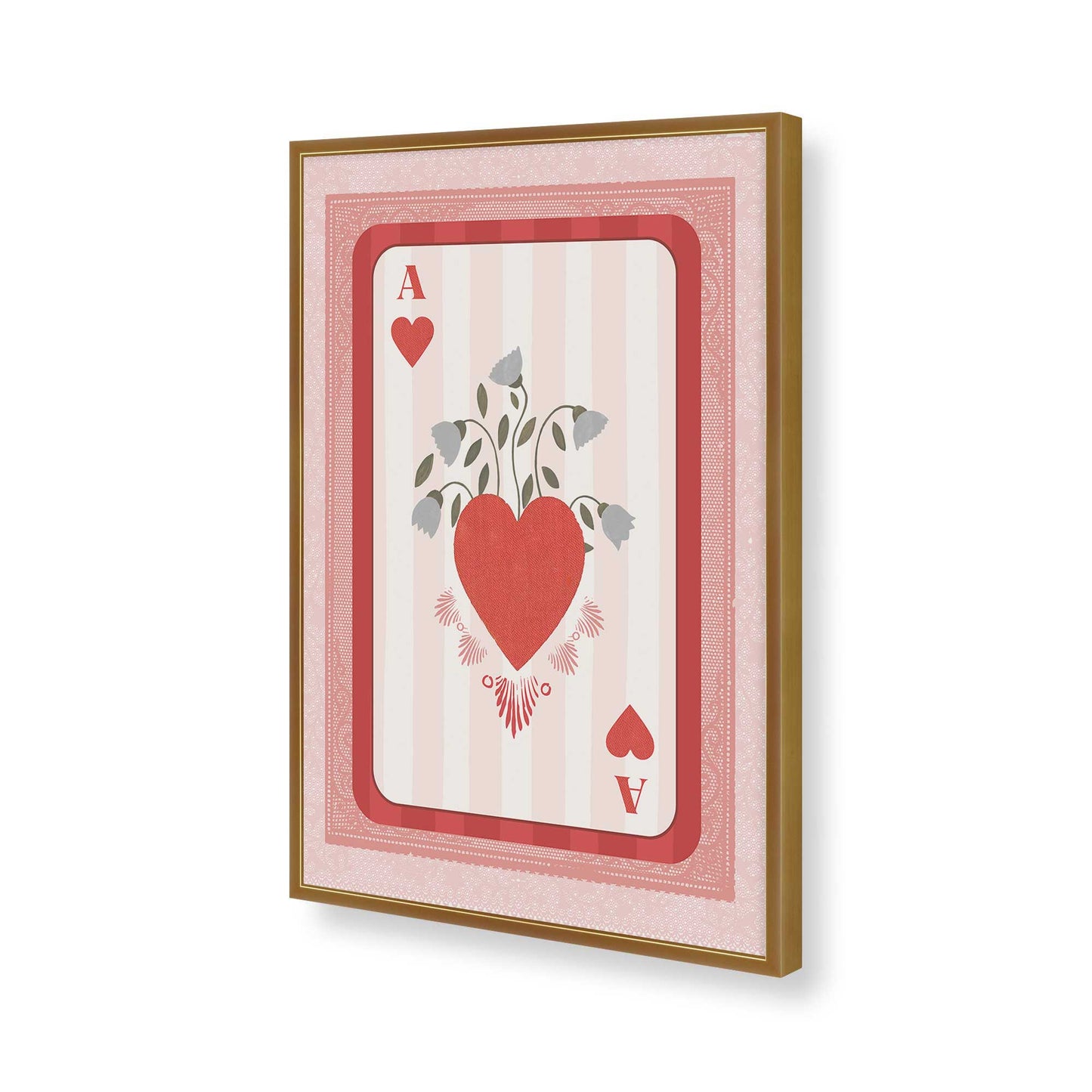 [Color:Polished Gold], Picture of art in a Polished Gold frame of the corner