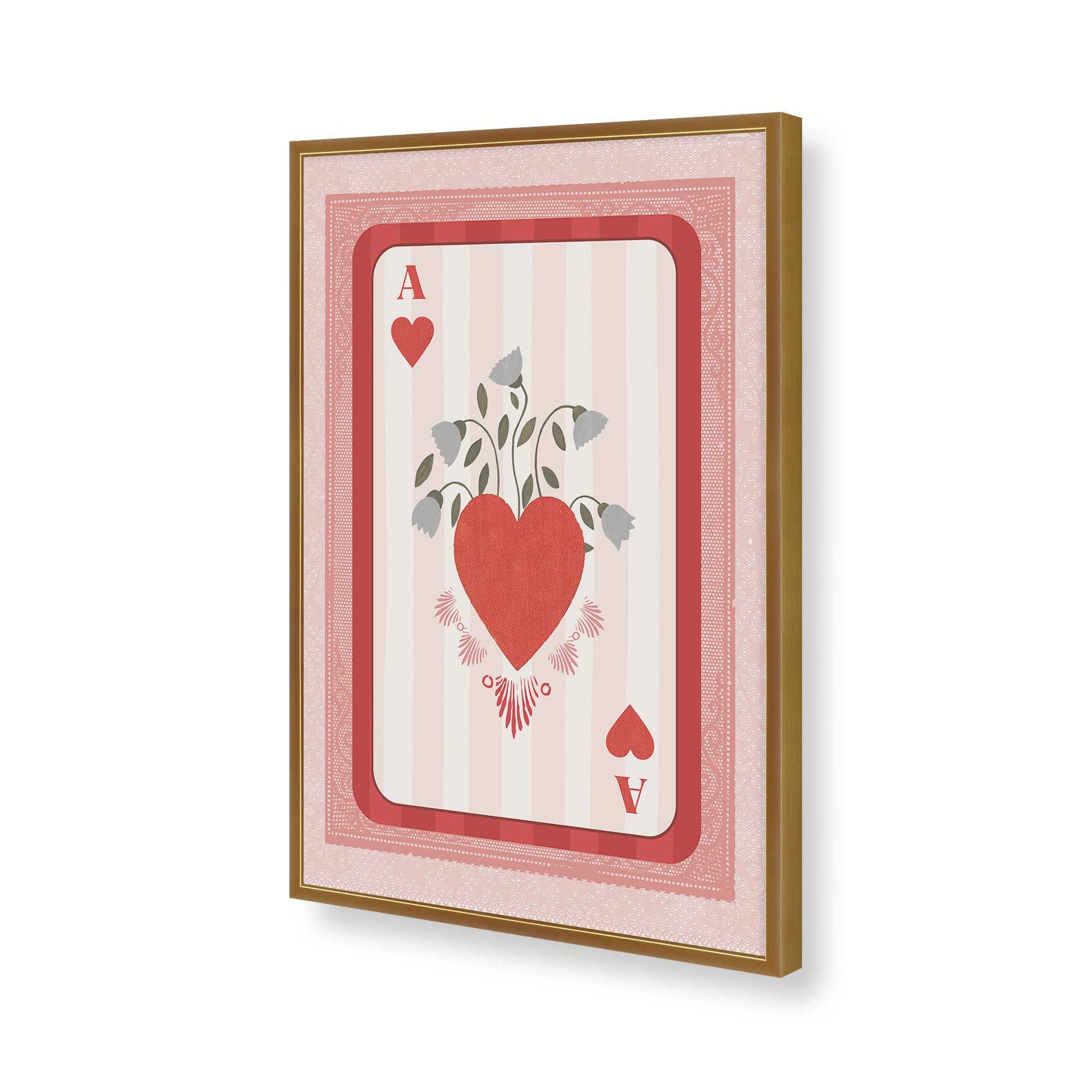 [Color:Polished Gold], Picture of art in a Polished Gold frame of the corner