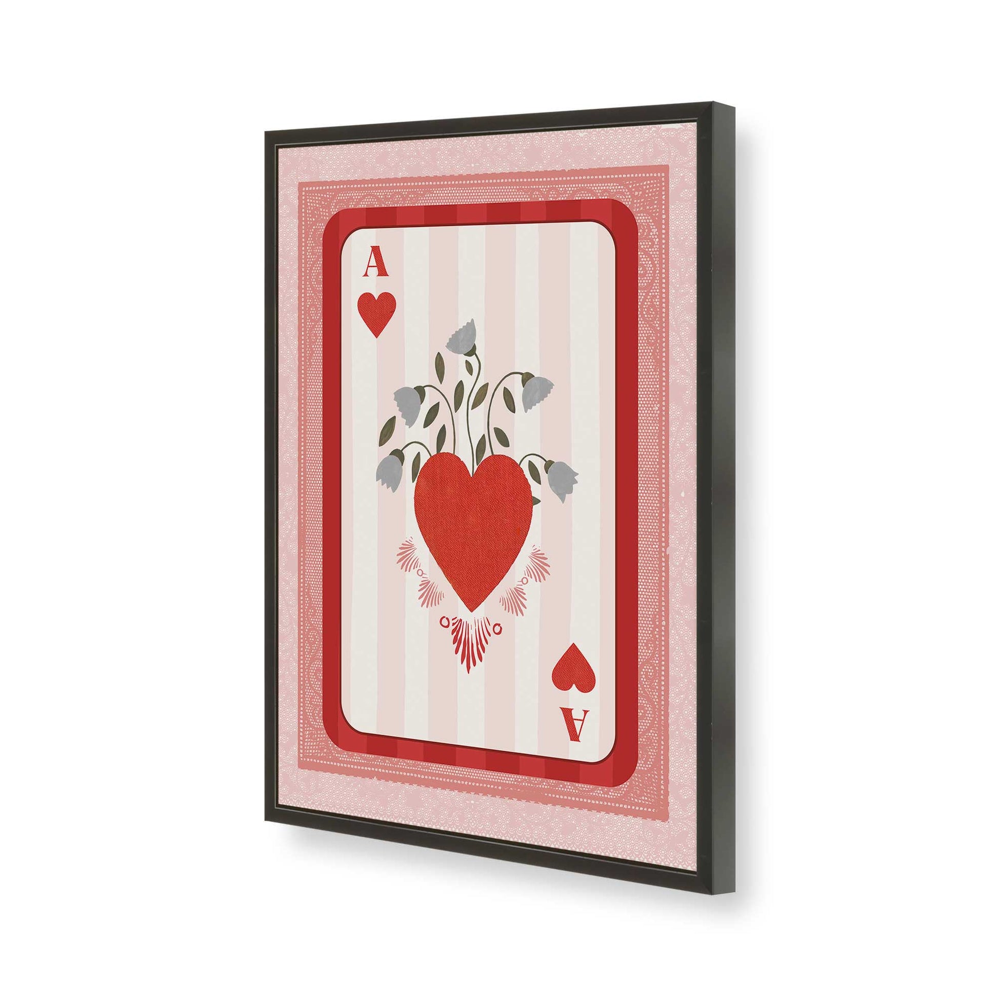 [Color:Satin Black], Picture of art in a Satin Black frame of the corner