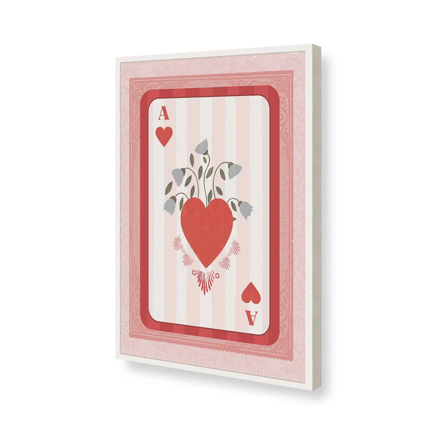 [Color:Opaque White], Picture of art in a Opaque White frame of the corner