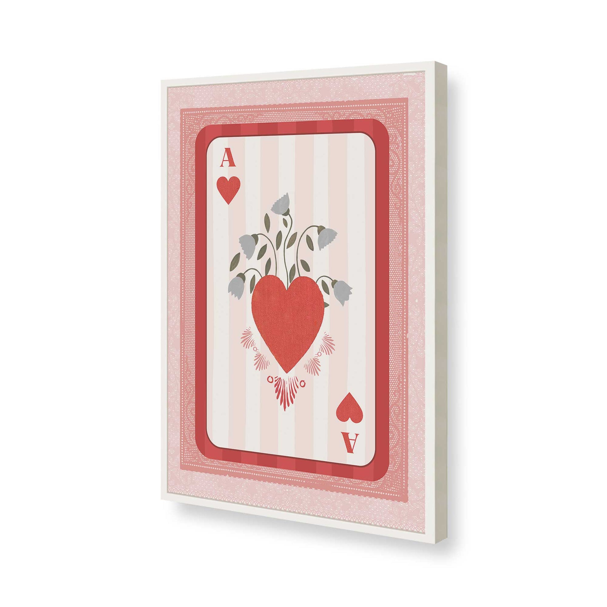 [Color:Opaque White], Picture of art in a Opaque White frame of the corner