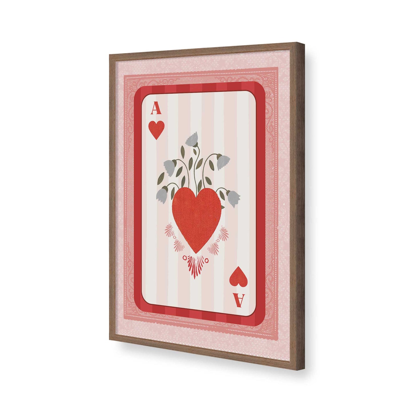 [Color:Walnut], Picture of art in a Walnut frame of the corner