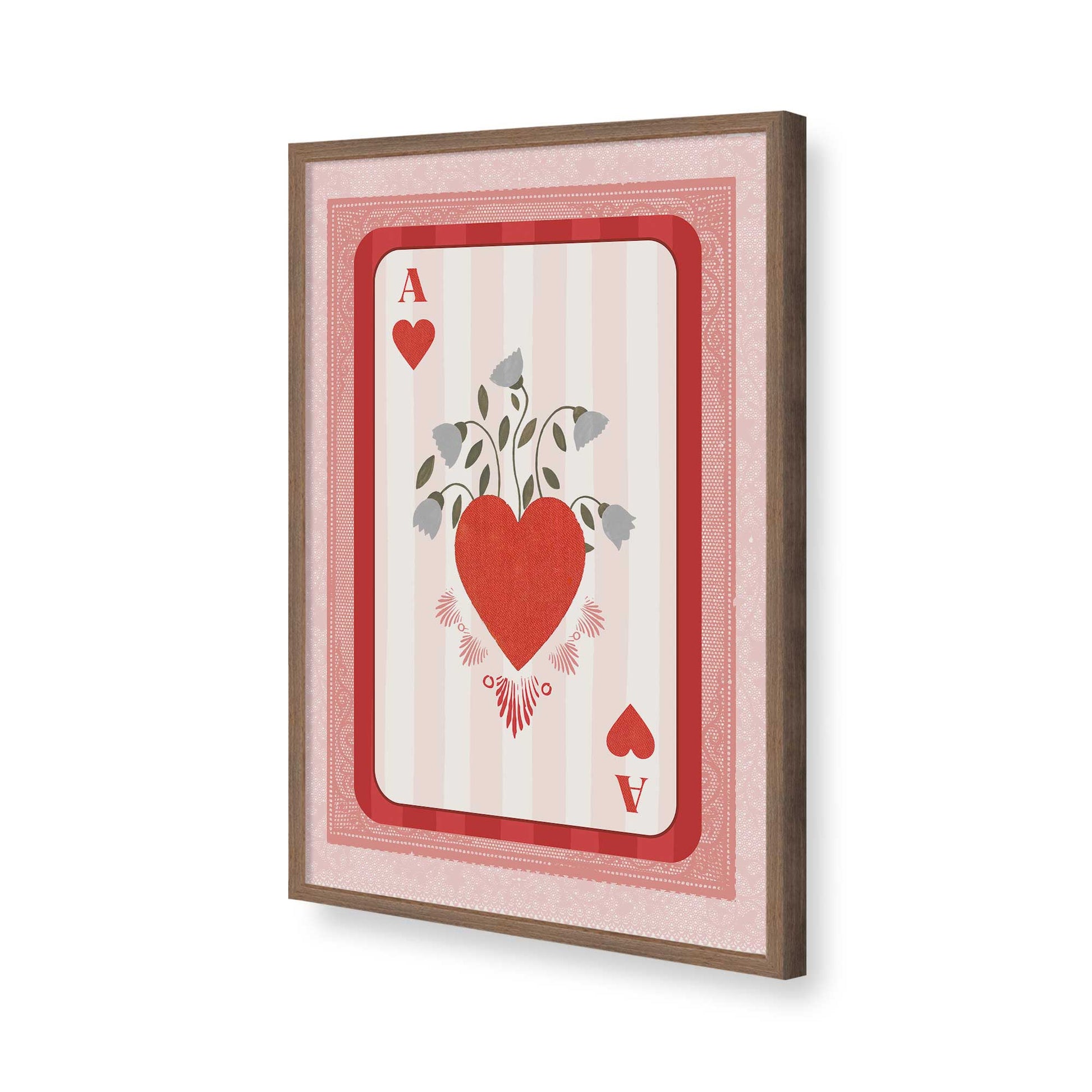 [Color:Walnut], Picture of art in a Walnut frame of the corner