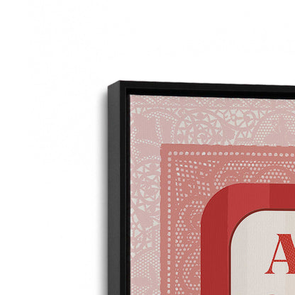 [Color:Satin Black], Picture of art in a Satin Black frame at an angle