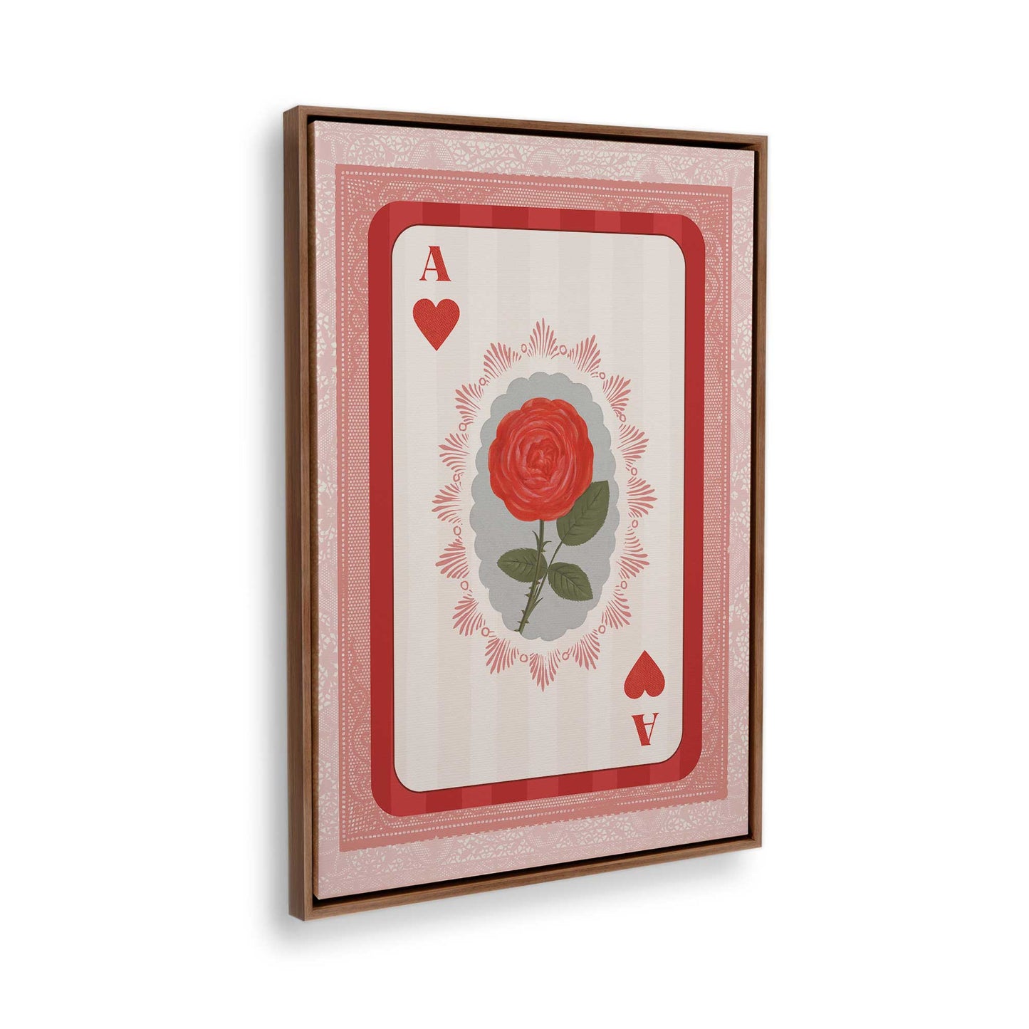 [Color:Walnut], Picture of the corner of the art