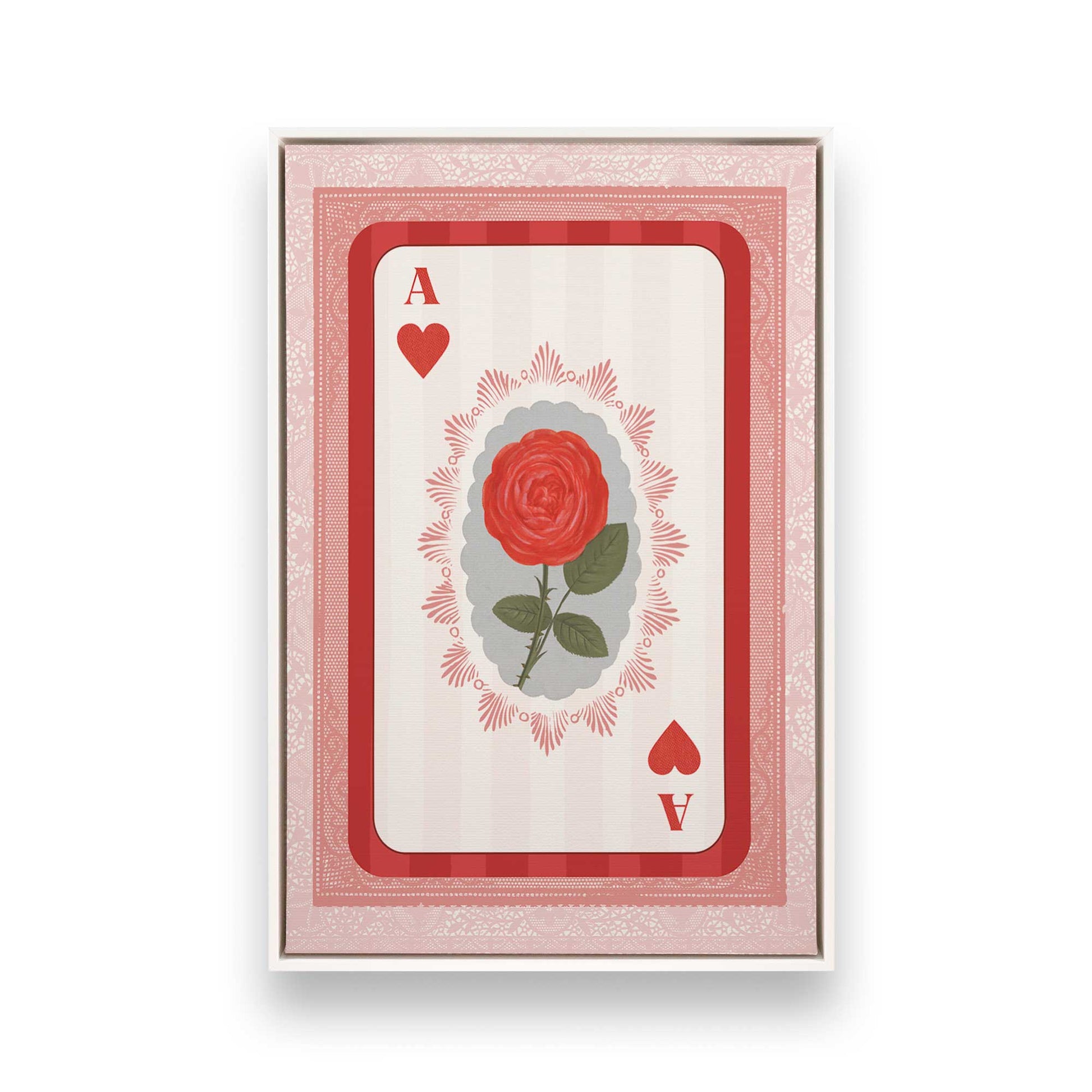 [Color:Opaque White], Picture of art in a White frame