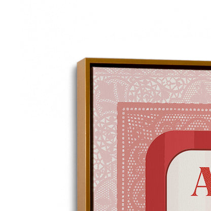 [Color:Polished Gold], Picture of art in a Polished Gold frame at an angle