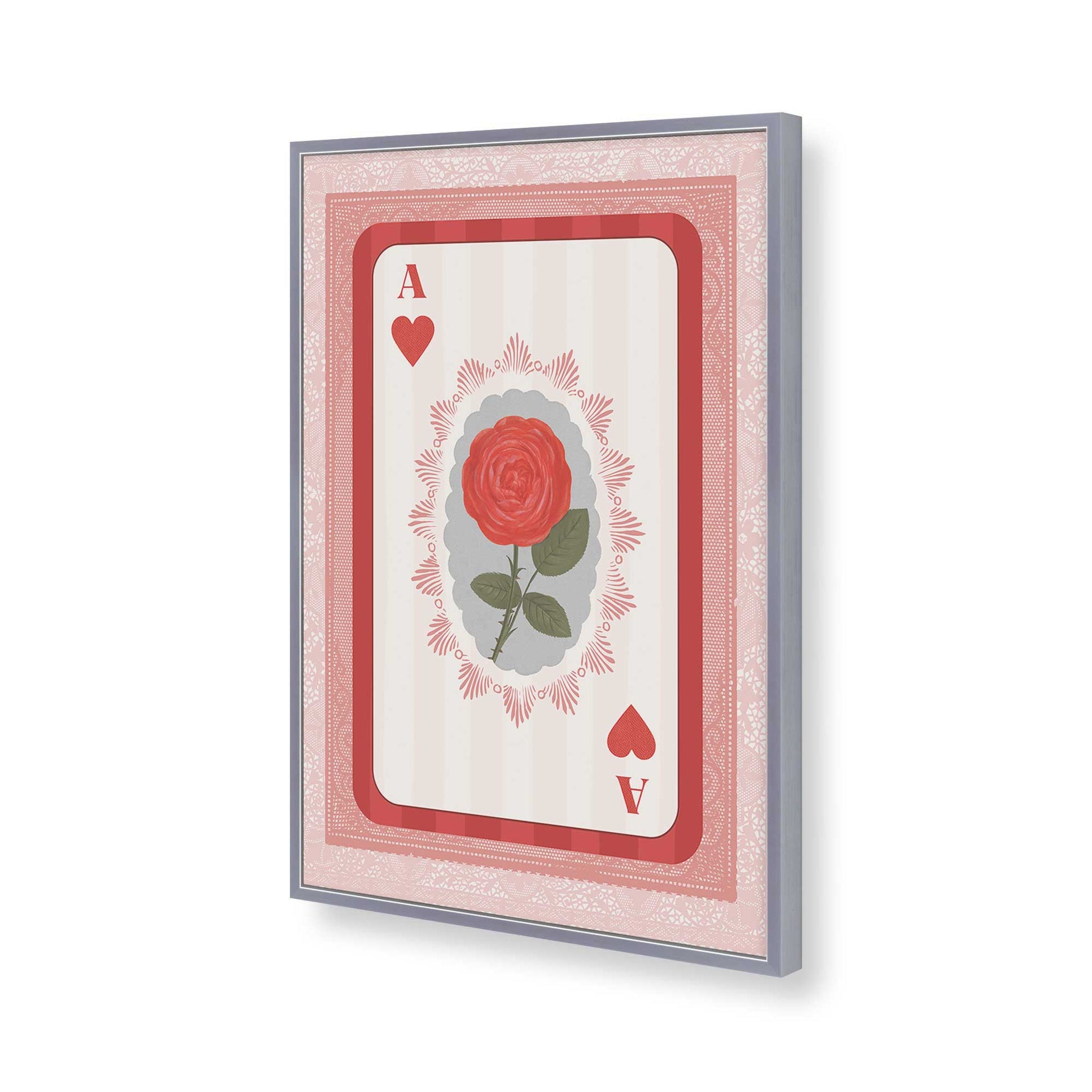 [Color:Polished Chrome], Picture of art in a Polished Chrome frame of the corner