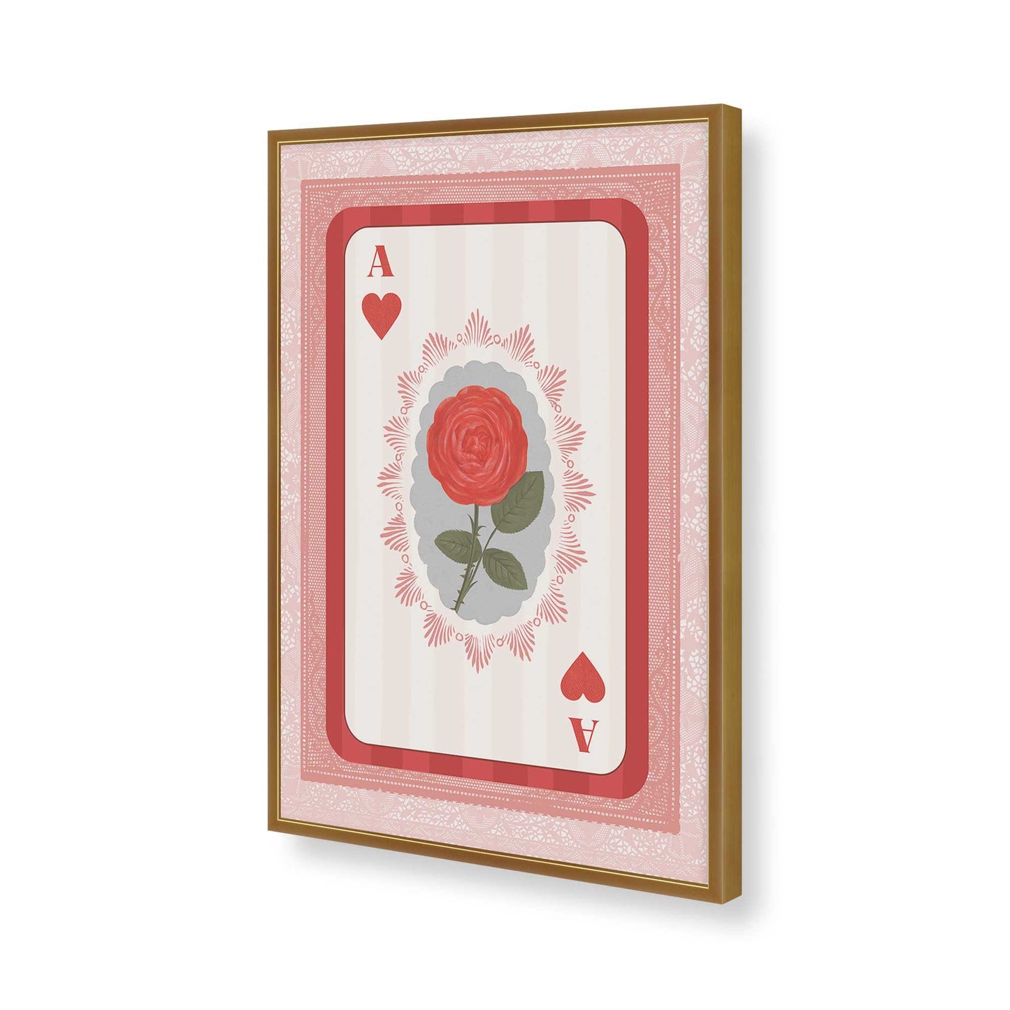 [Color:Polished Gold], Picture of art in a Polished Gold frame of the corner