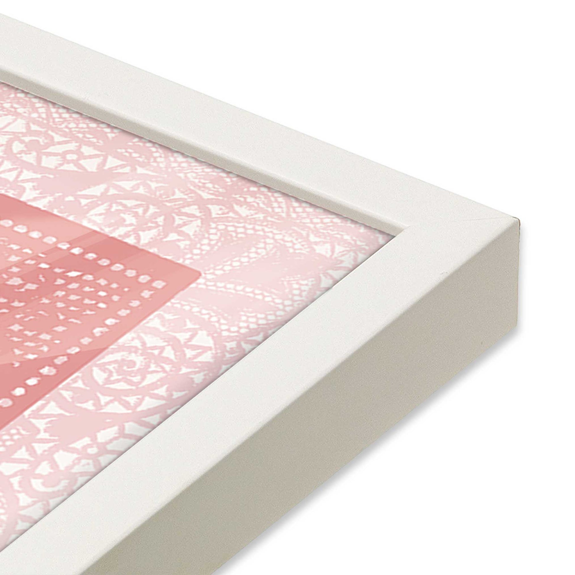 [Color:Opaque White], Picture of art in a Opaque White frame at an angle