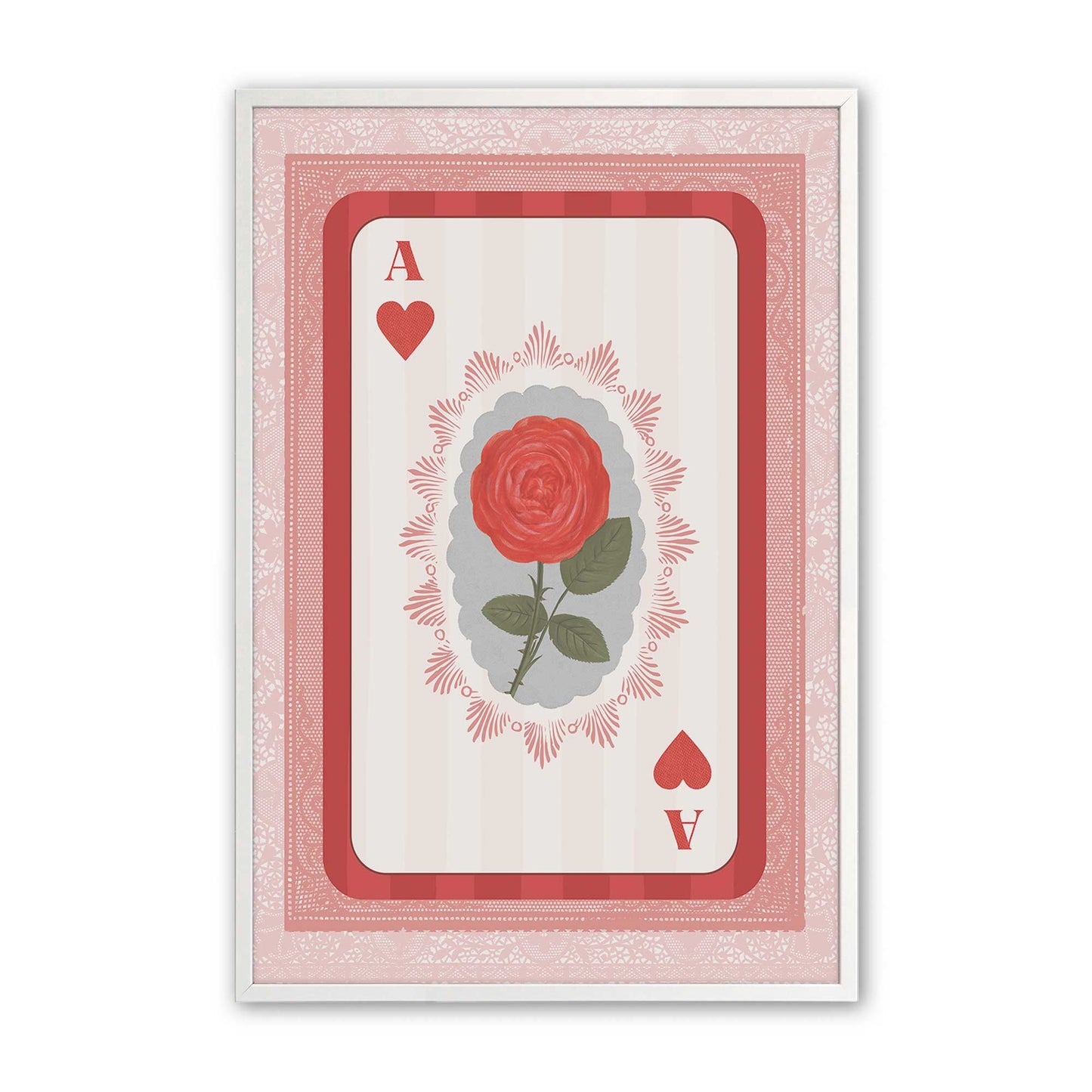 [Color:Opaque White], Picture of art in a Opaque White frame