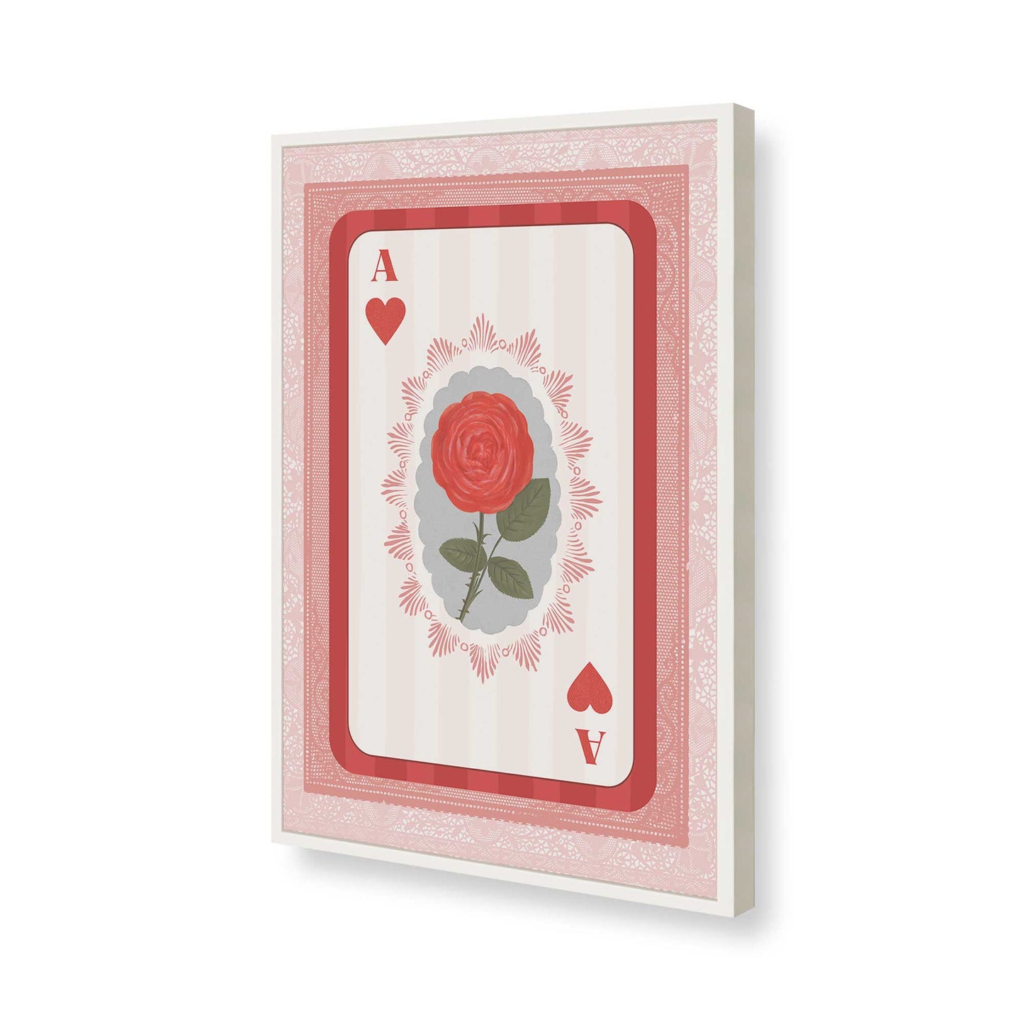 [Color:Opaque White], Picture of art in a Opaque White frame of the corner