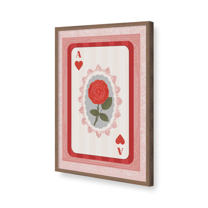 [Color:Walnut], Picture of art in a Walnut frame of the corner