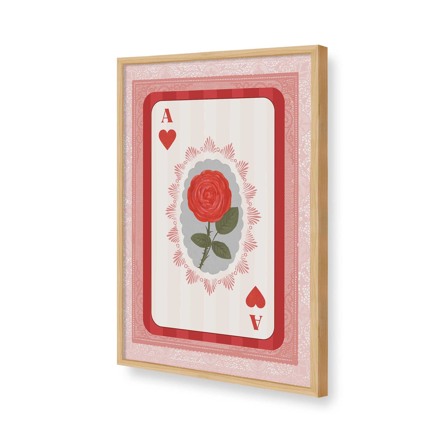 [Color:American Maple], Picture of art in a American Maple frame of the corner