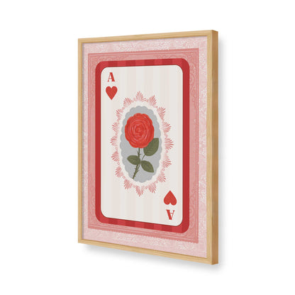 [Color:American Maple], Picture of art in a American Maple frame of the corner